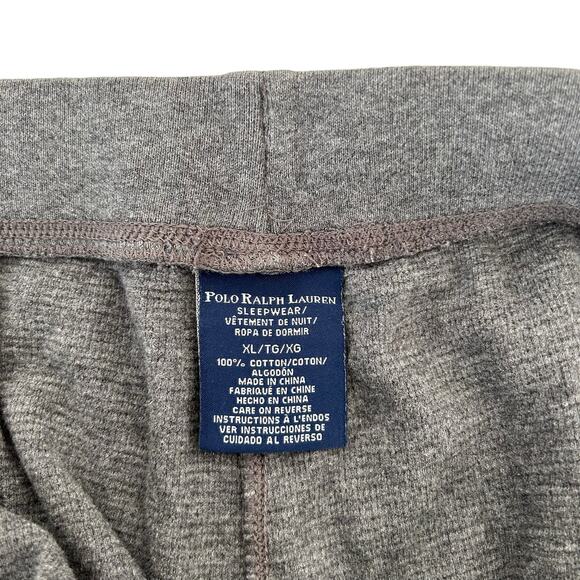 Polo Ralph Lauren Sleepwear Gray Thermal Pajama Pants Sz XL - Picture 3 of 6